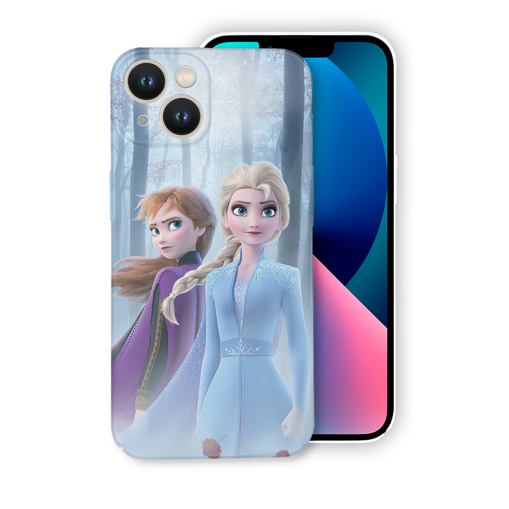 （画像用） アナと雪の女王 アンナ エルサ Frozen Anna Elsa 【iPhone 14シリーズ対応】ハードケース